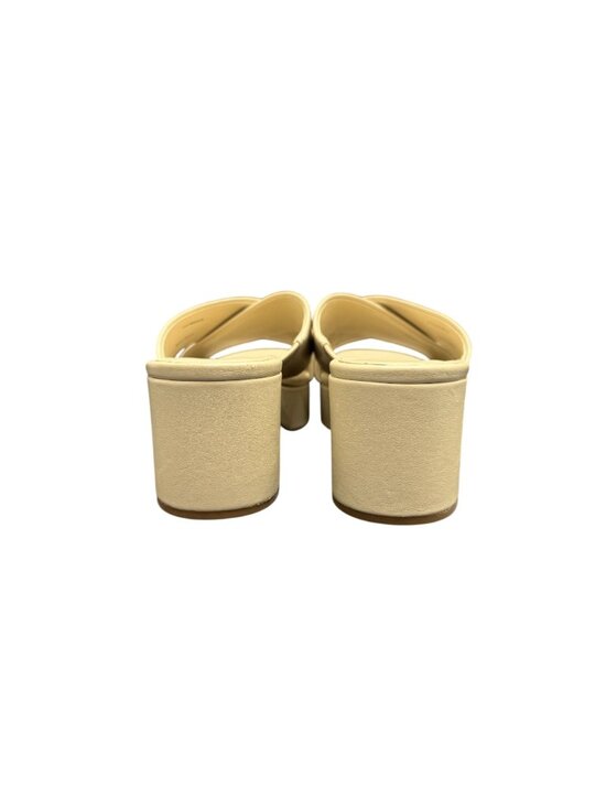 Vince Women's Crossover Strap Leather Platform Slide Sandal, Size 8.5 WORN ONCE - Picture 5 of 9